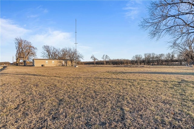 view of yard featuring a rural view