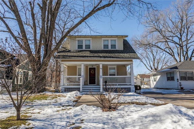 bungalow-style house featuring a porch