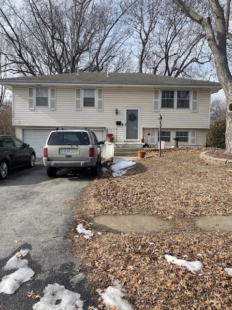 split foyer home with a garage