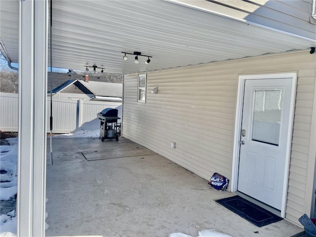 view of patio / terrace featuring grilling area