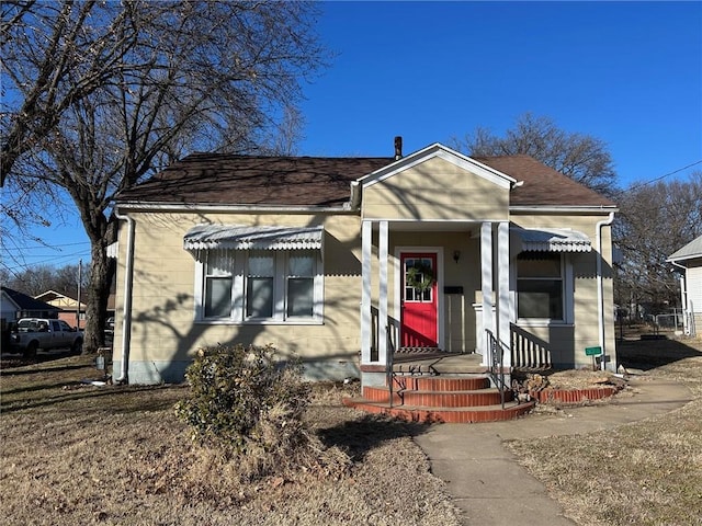 view of bungalow-style home