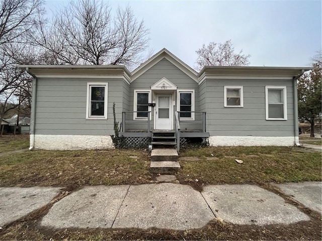 view of bungalow-style home