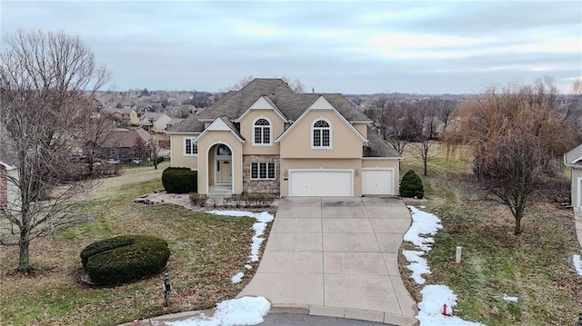 front of property featuring a garage