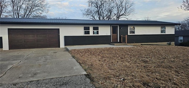 ranch-style house with a garage