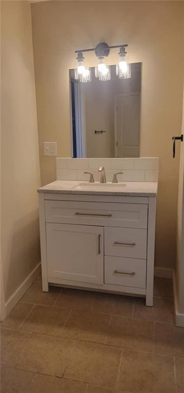 bathroom featuring vanity