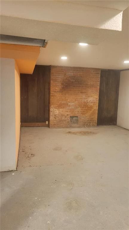 view of basement