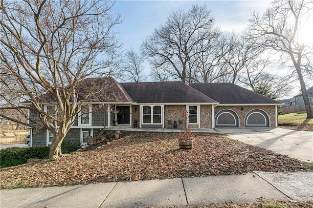 ranch-style house with a garage