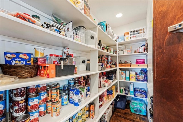 view of pantry