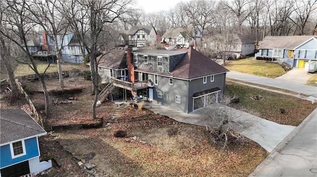 birds eye view of property