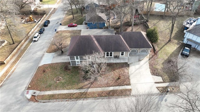 birds eye view of property