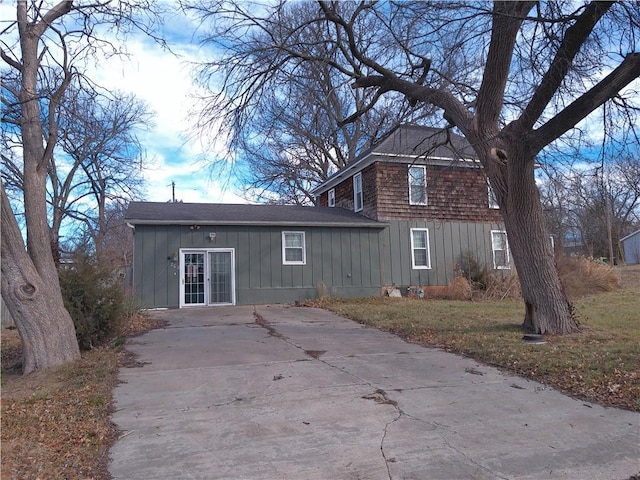 view of back of property