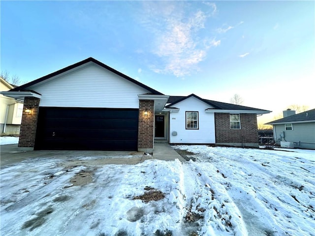 ranch-style house with a garage