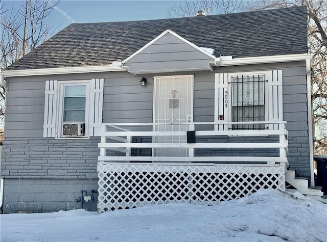 view of front of home