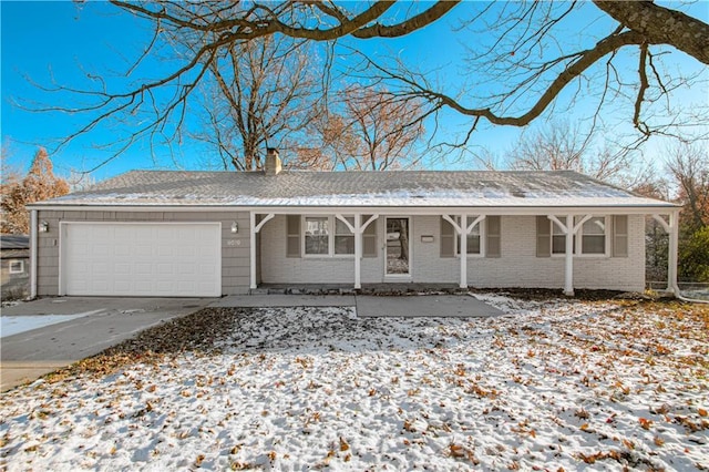 ranch-style house with a garage