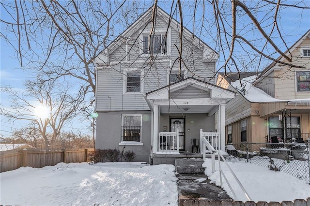 view of front of house with a porch