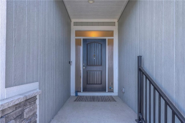 view of exterior entry