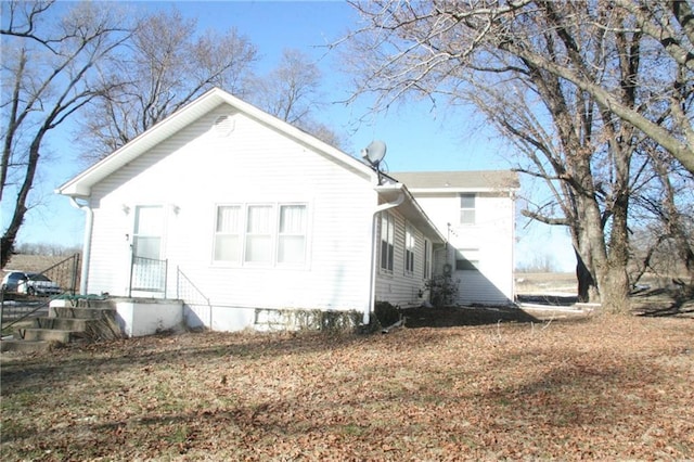 view of back of property