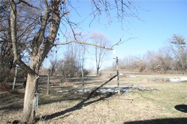 view of yard featuring a rural view