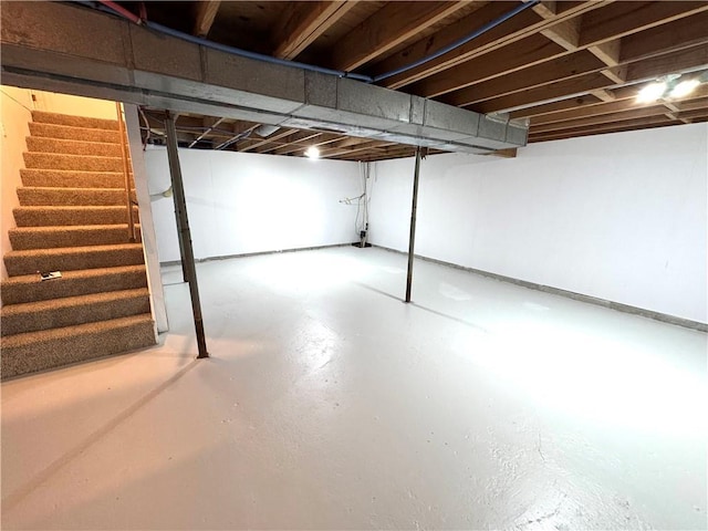 view of basement