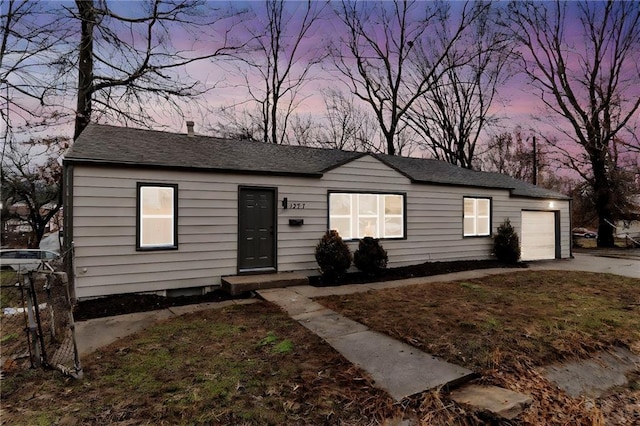 view of front of house featuring a garage