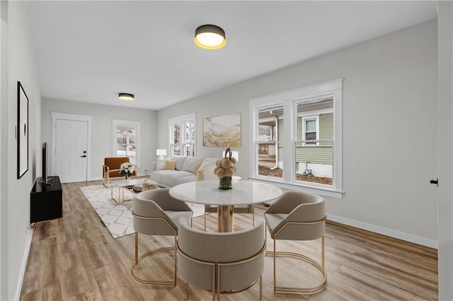 sitting room featuring light hardwood / wood-style flooring