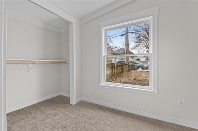 interior space with light colored carpet