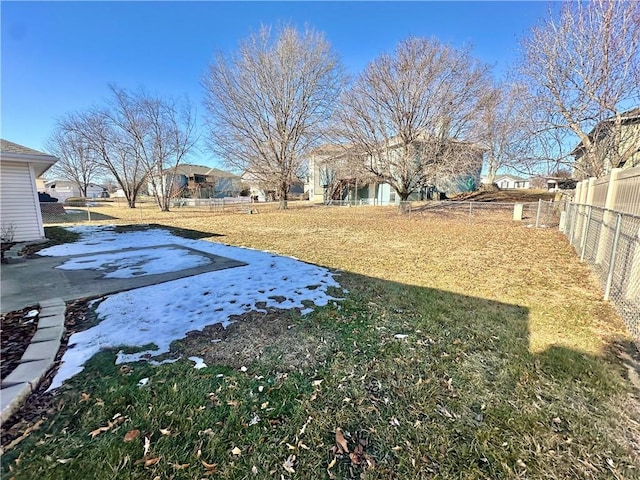 view of yard with a patio area