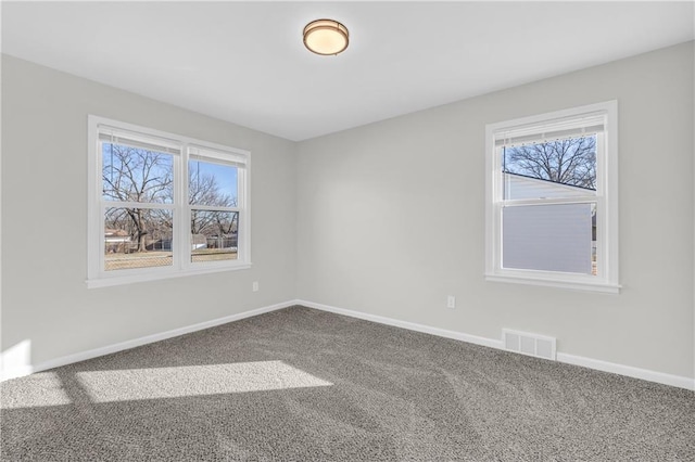 view of carpeted empty room