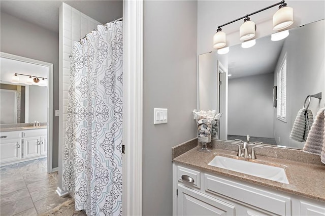 bathroom with vanity