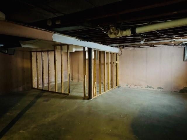 view of basement