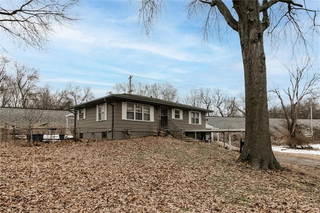 view of front of home