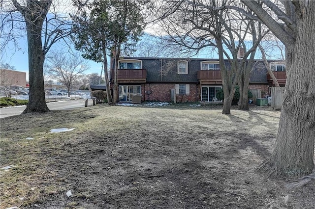 view of rear view of property