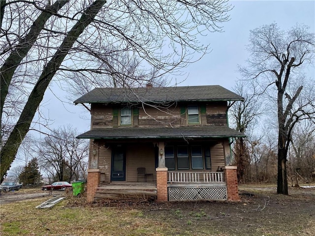 view of front facade with covered porch