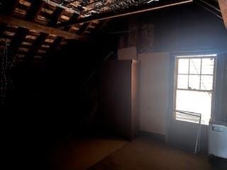 view of attic