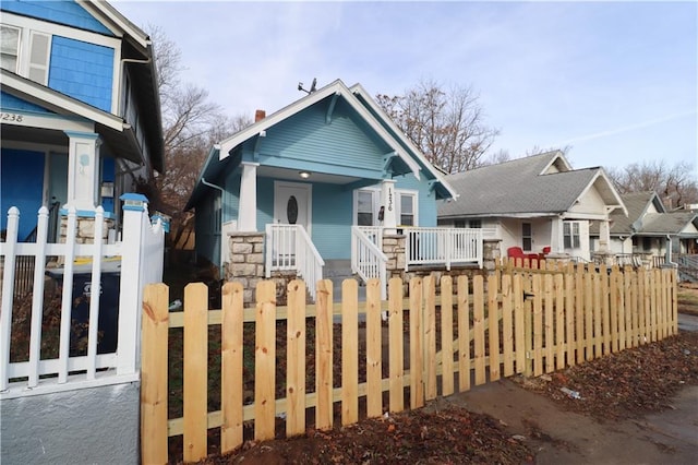 view of front of house with a porch