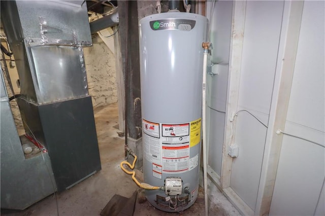 utilities with heating unit and water heater