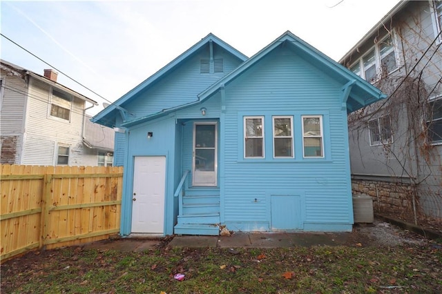 view of rear view of property