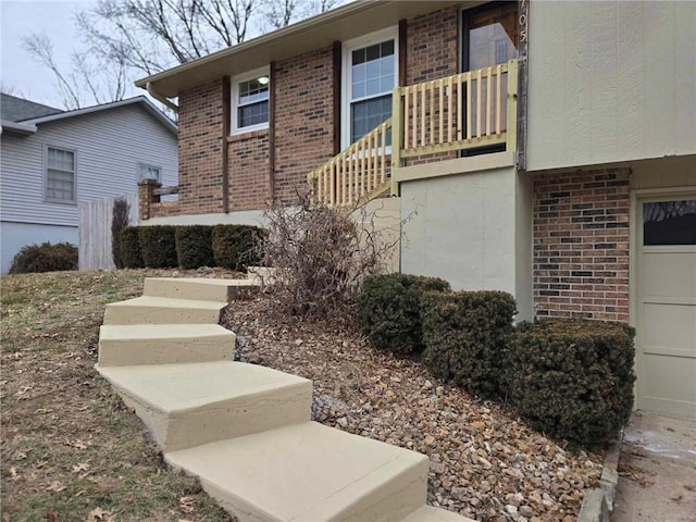 exterior space with a balcony