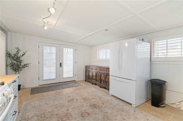 entryway with french doors