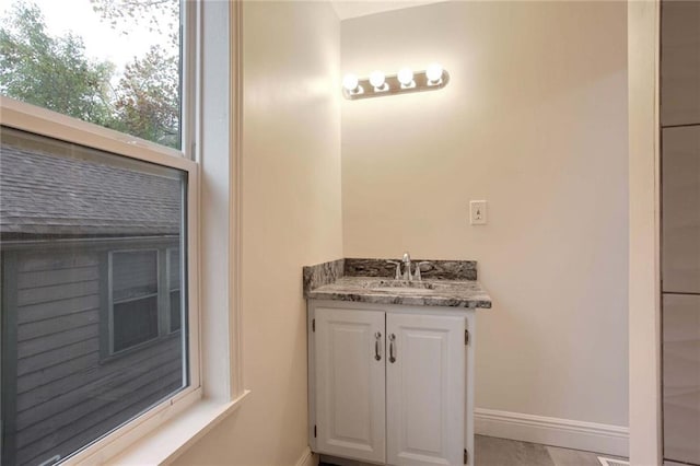 bathroom featuring vanity