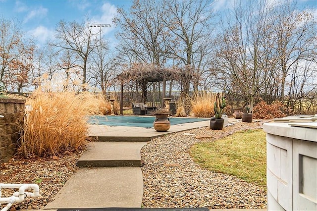 view of yard with a patio