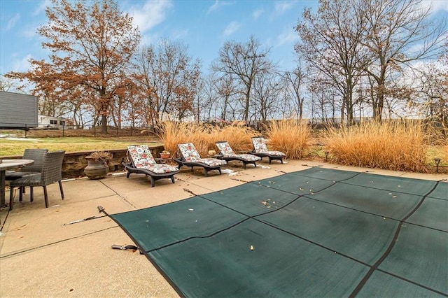 view of pool with a patio area