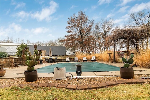 view of pool with a patio area