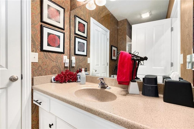 bathroom with vanity