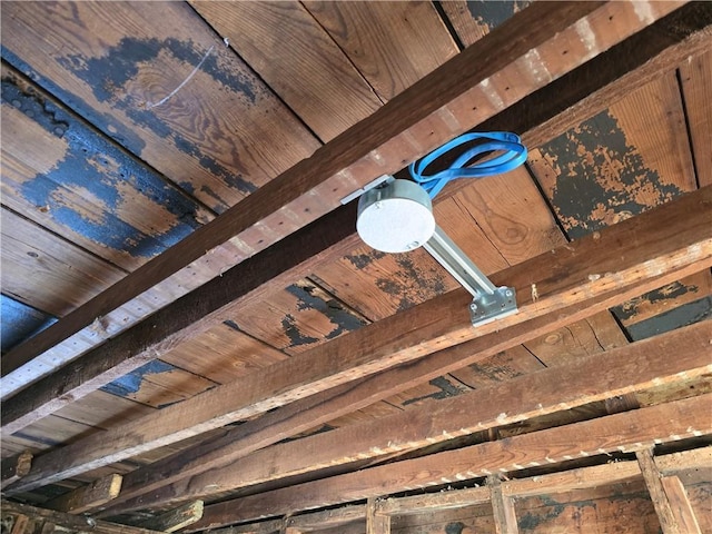 room details with wooden ceiling