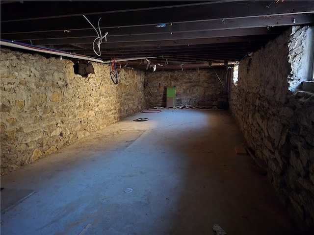 view of basement