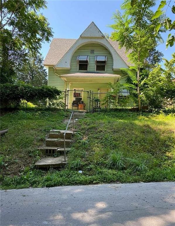 view of victorian house