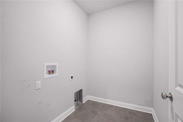 laundry room featuring washer hookup and hookup for an electric dryer