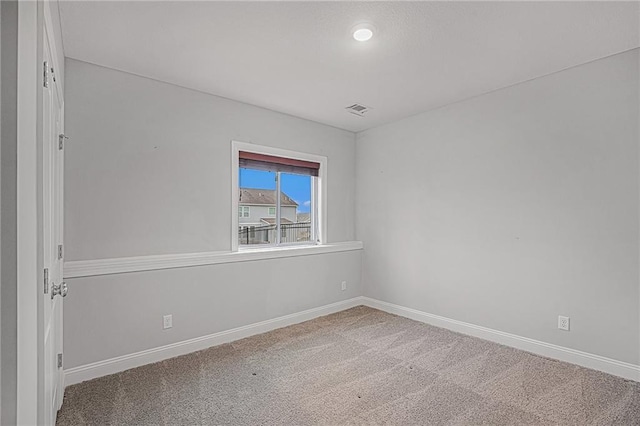 view of carpeted empty room