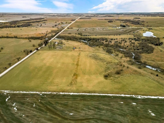 bird's eye view featuring a rural view